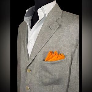 90’S POLO RALPH LAUREN CORNELIANI BLUE LABEL SILK WOOL SPORT COAT SZ 46